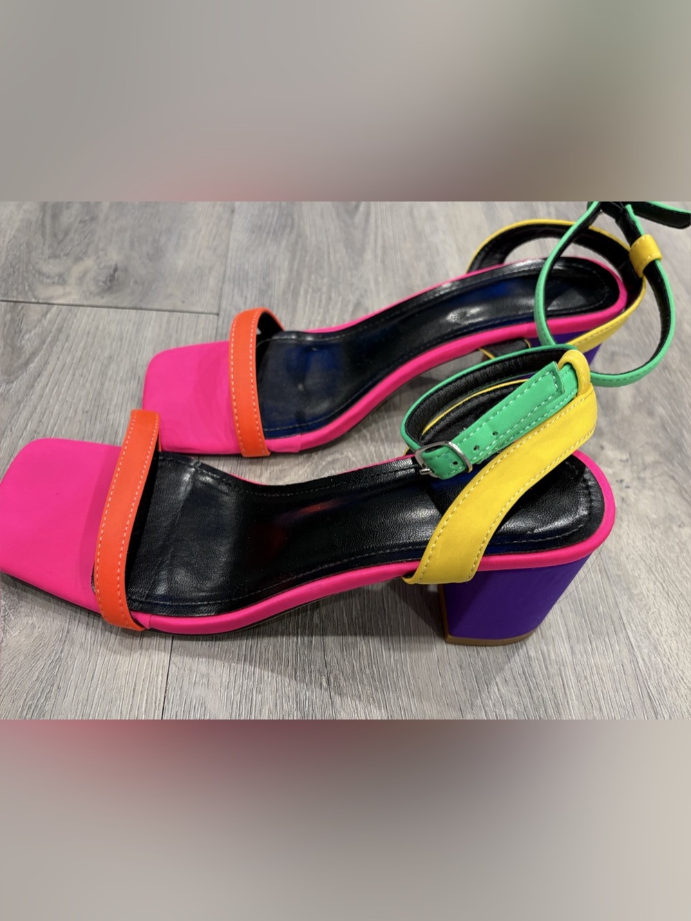 Color Block Platform Heels EU 39 - Picture 2 of 4
